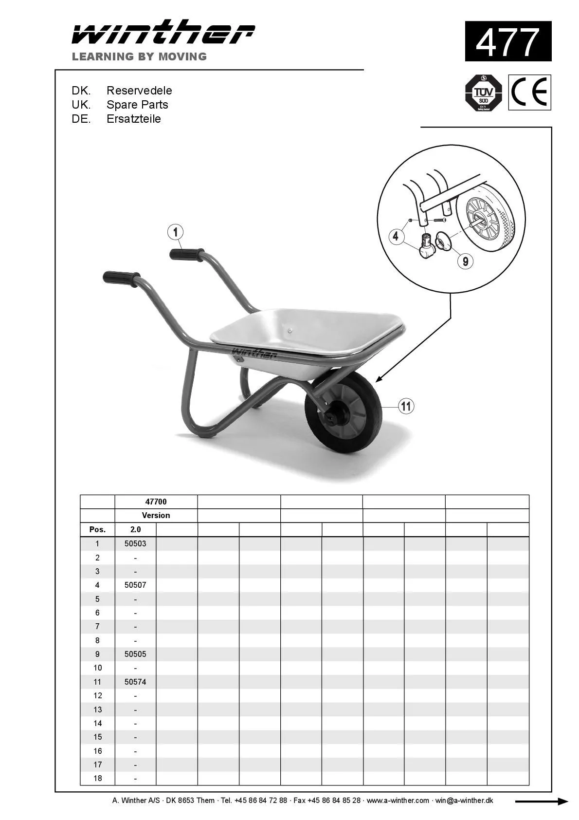 8900477-002 Winther Schubkarre