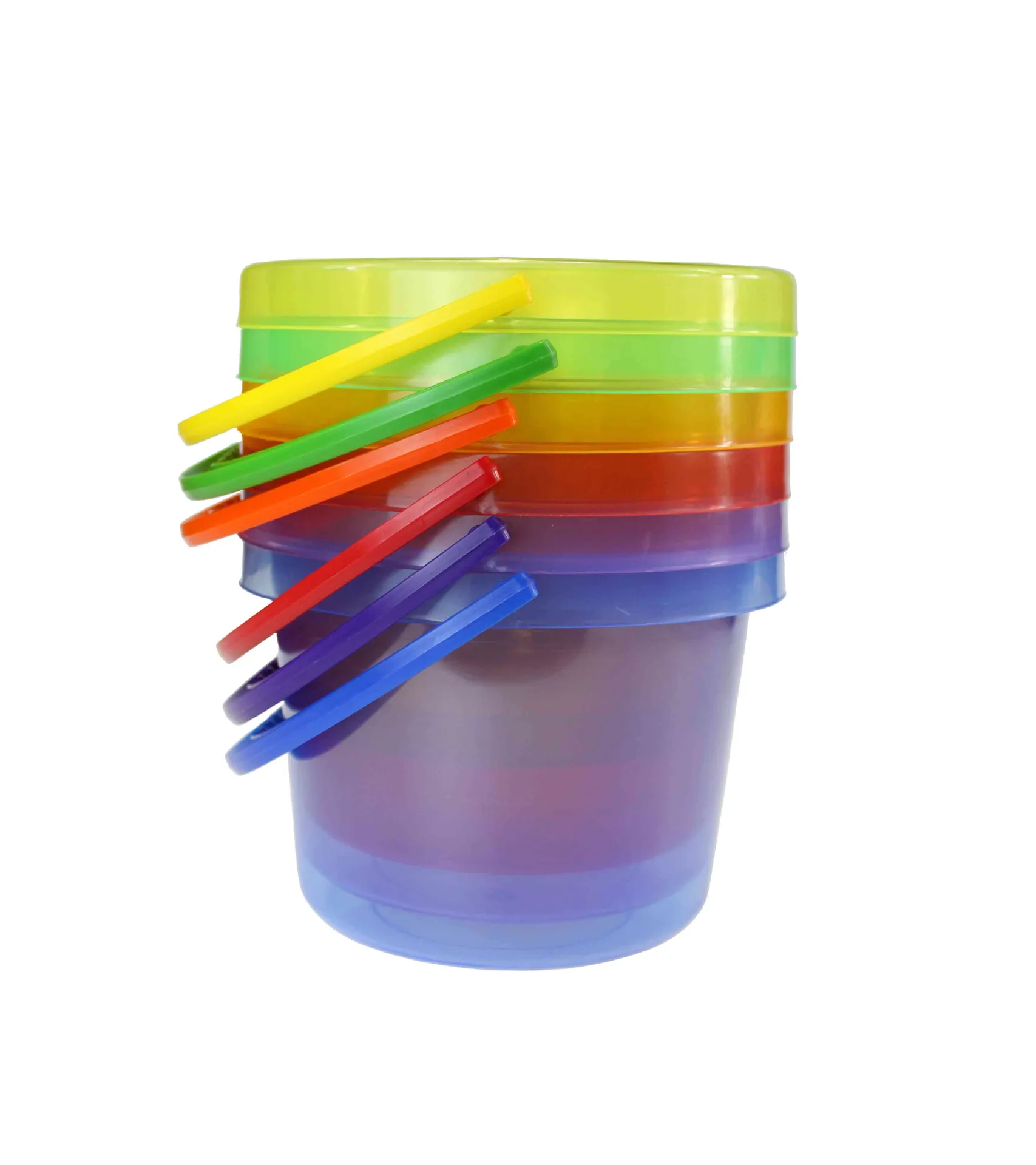 Transluzente Eimer, 12er Set | Dragon Toys