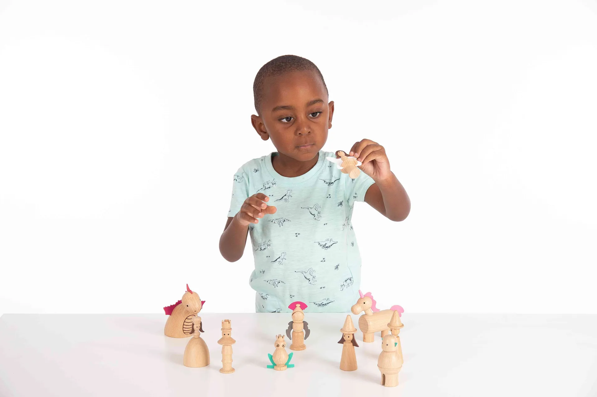 30345_3 Zauberwald aus Holz | Märchenfiguren Holz | Dragon Toys