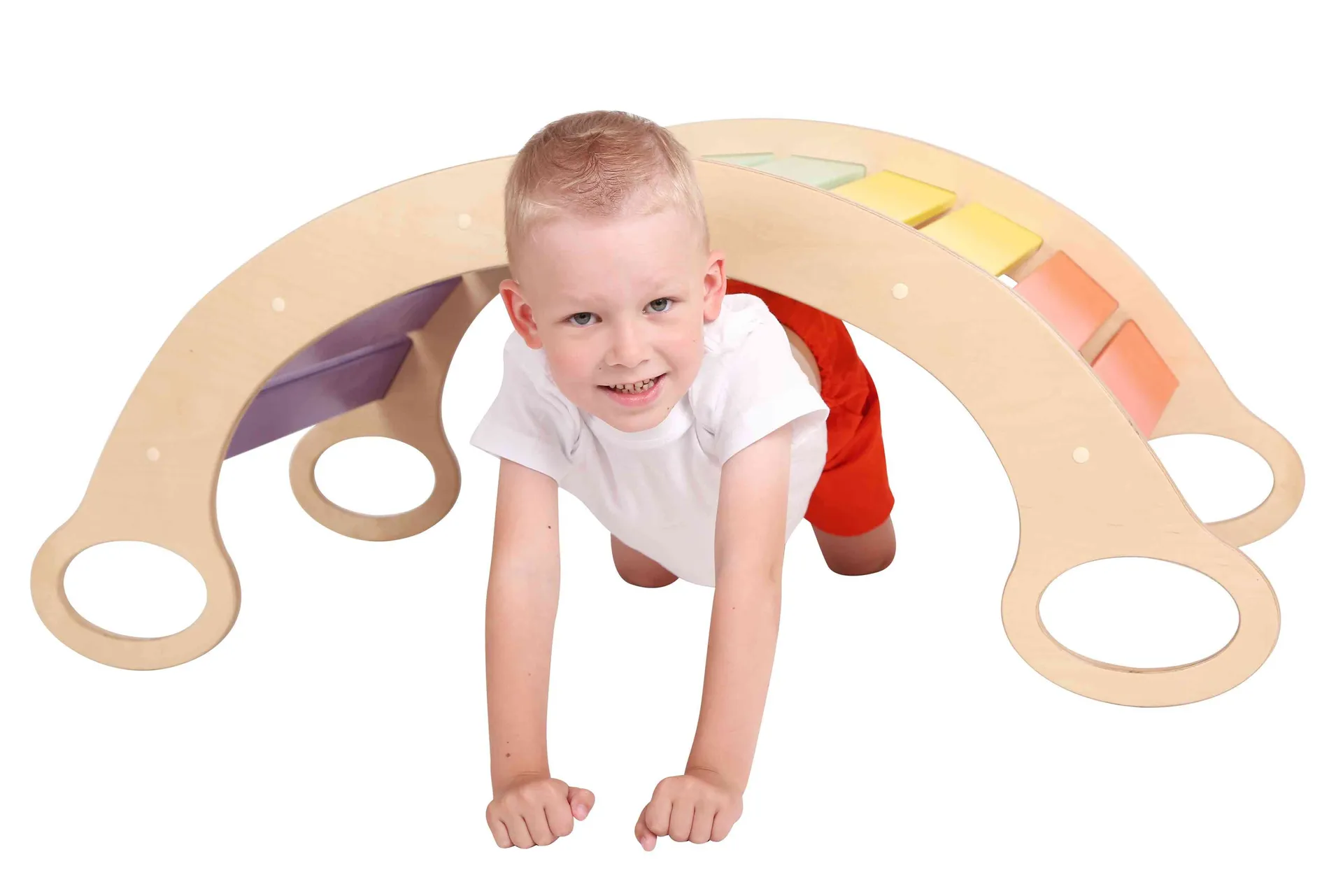 55035_3 Schaukeltunnel bunt | Bogenwippe | Dragon Toys