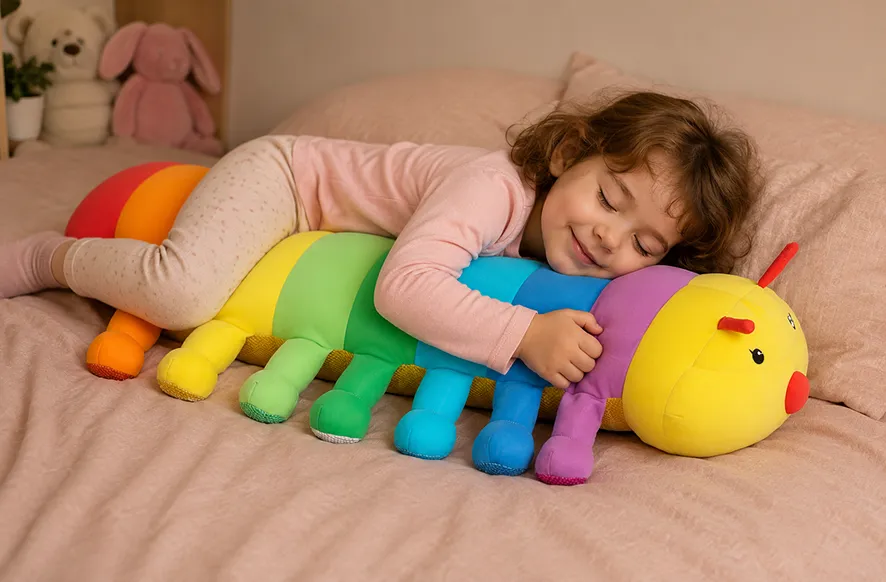 Regenbogenwurm | Stofftier Wurm | Dragon Toys_39118_
