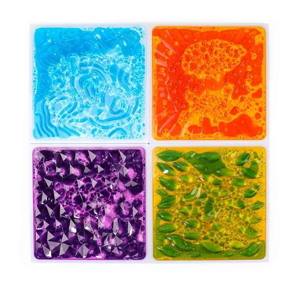 Taktile Sensorik-Fliesen 4-er Set | Dragon Toys