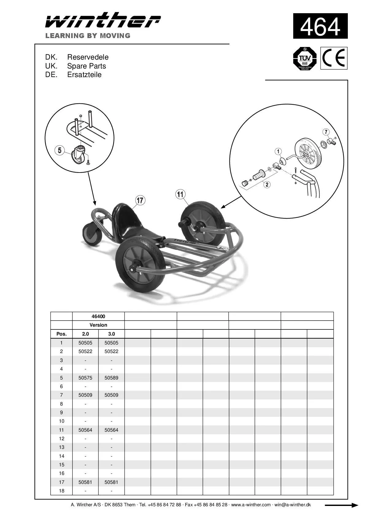 8900464-002 Winther Swingcart klein