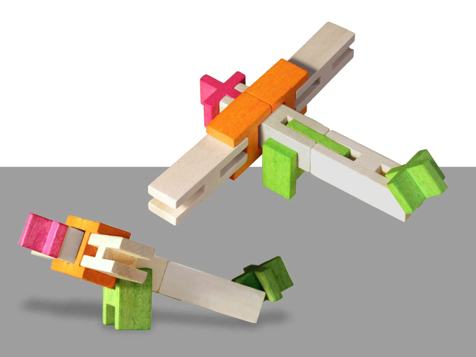 Steckholzbausteine | Steckbausteine Holz | Dragon Toys_30145_