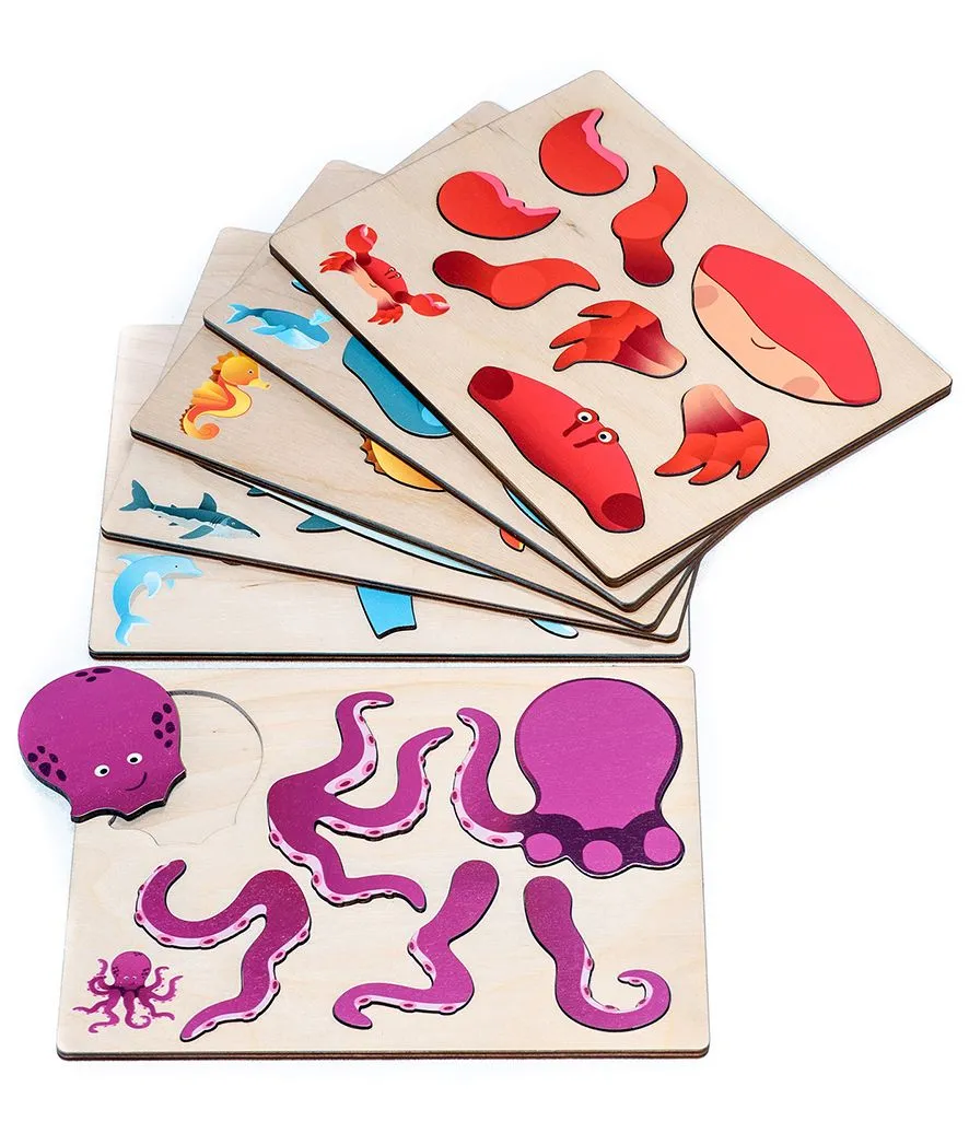 Magnetpuzzle Meerestiere | Dragon Toys_30168-Meerestiere_