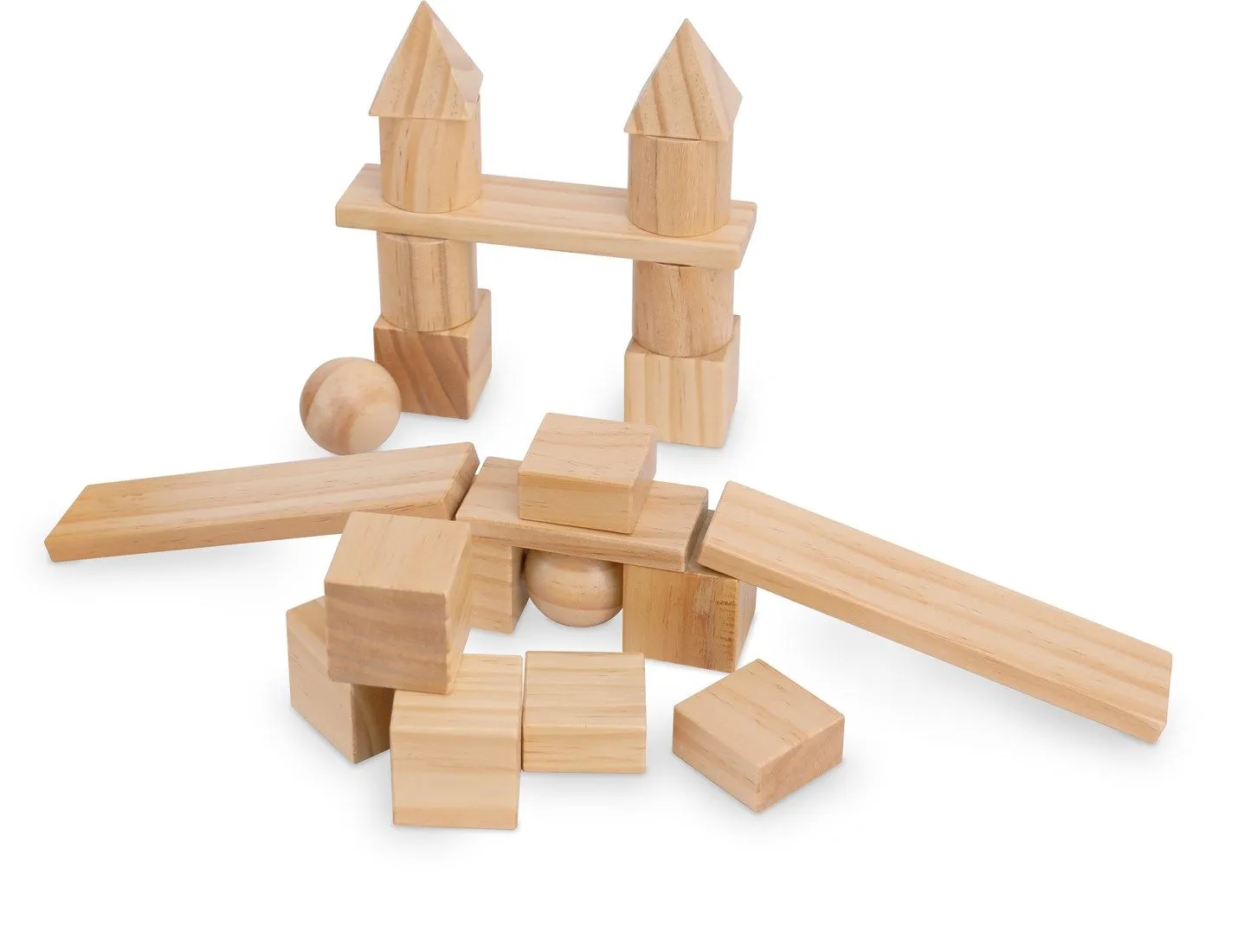 Montessori Holzbaustein-Set Natur 100 teilig_35225 - Natur_