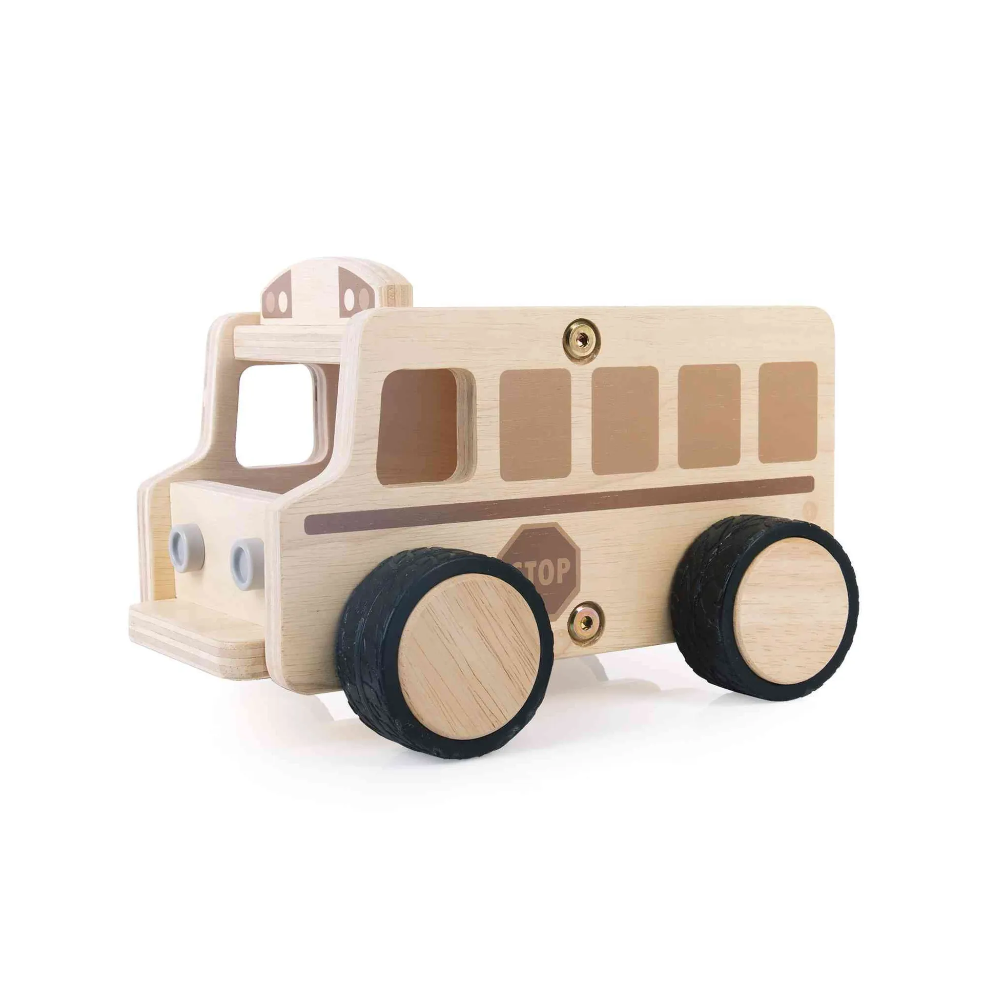 30307_8 Spielautos aus Holz | Spielzeugauto Holz | Dragon Toys
