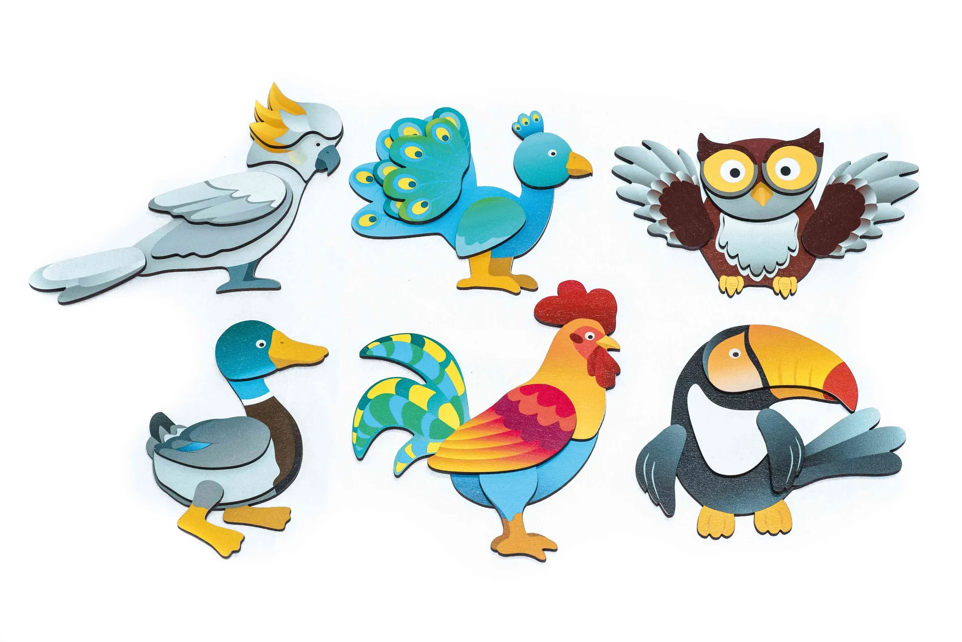 Magnetpuzzle Vögel | Dragon Toys