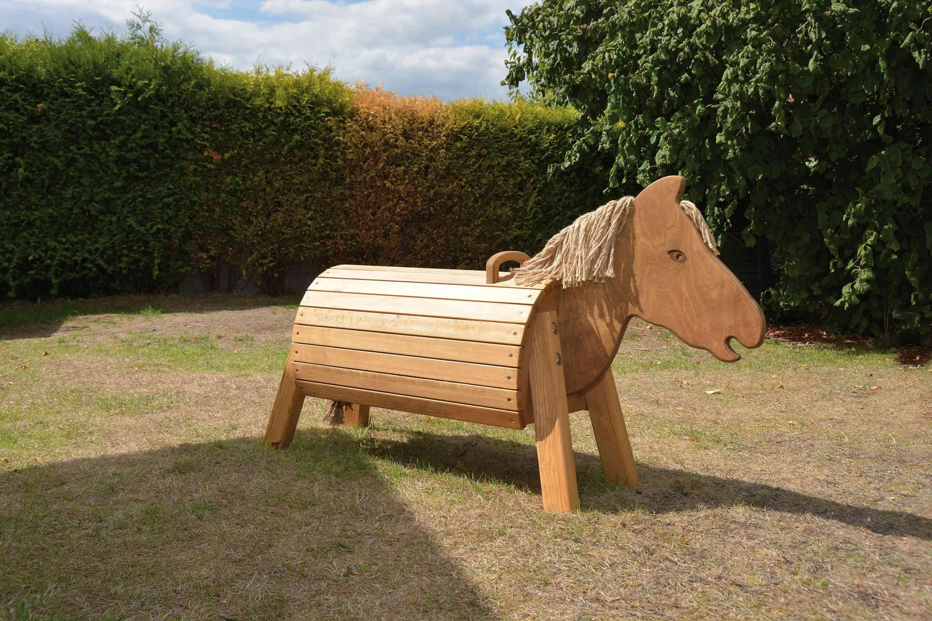 Holzpferd 50 cm | wetterfest lasiert_55412_