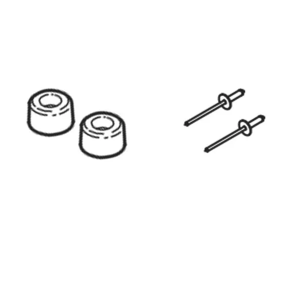 Gummipuffer komplett gerade | Winther Gummipuffer