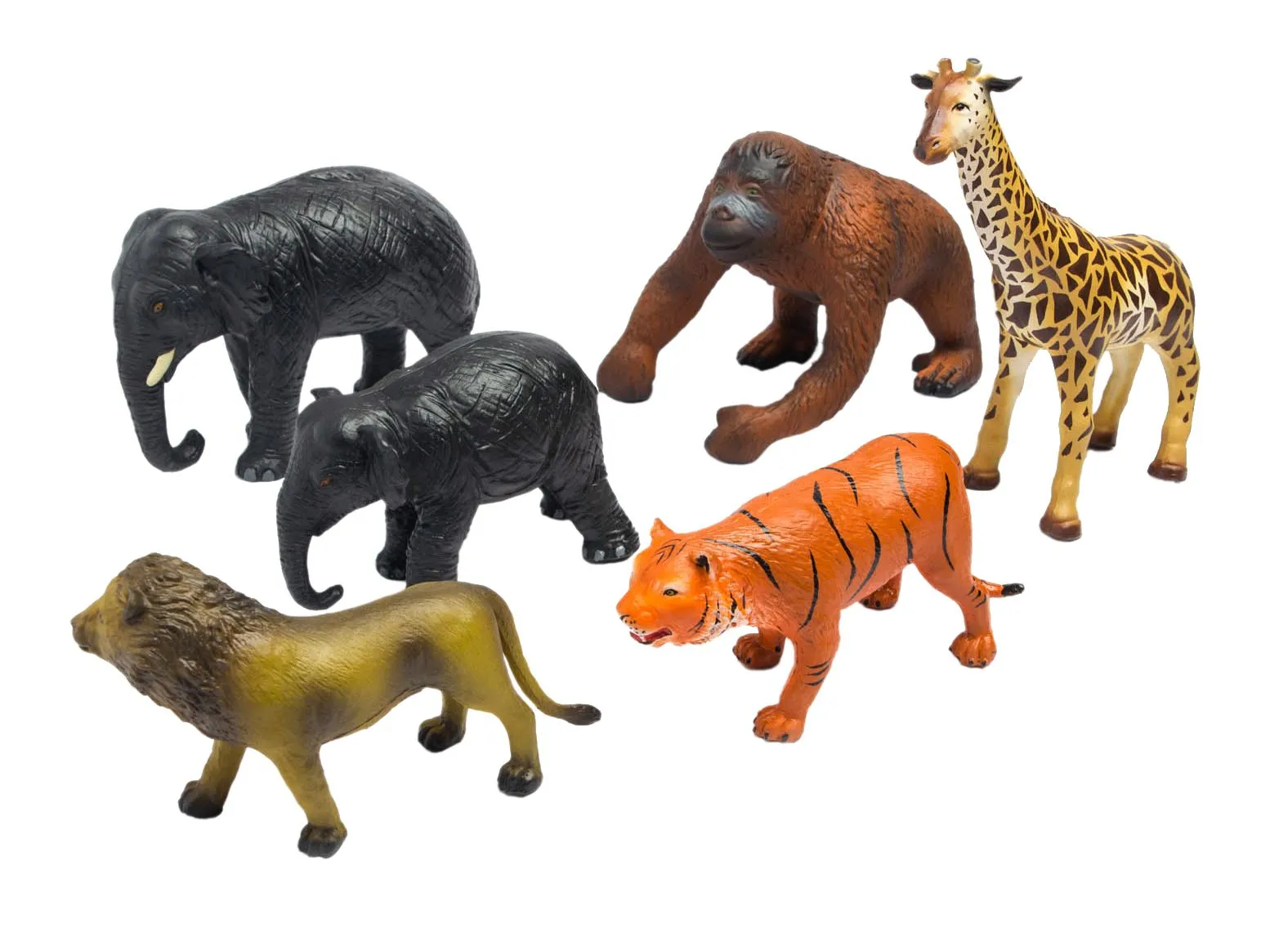 Dschungel-Softtiere 6er Set | Softtiere | Dragon Toys