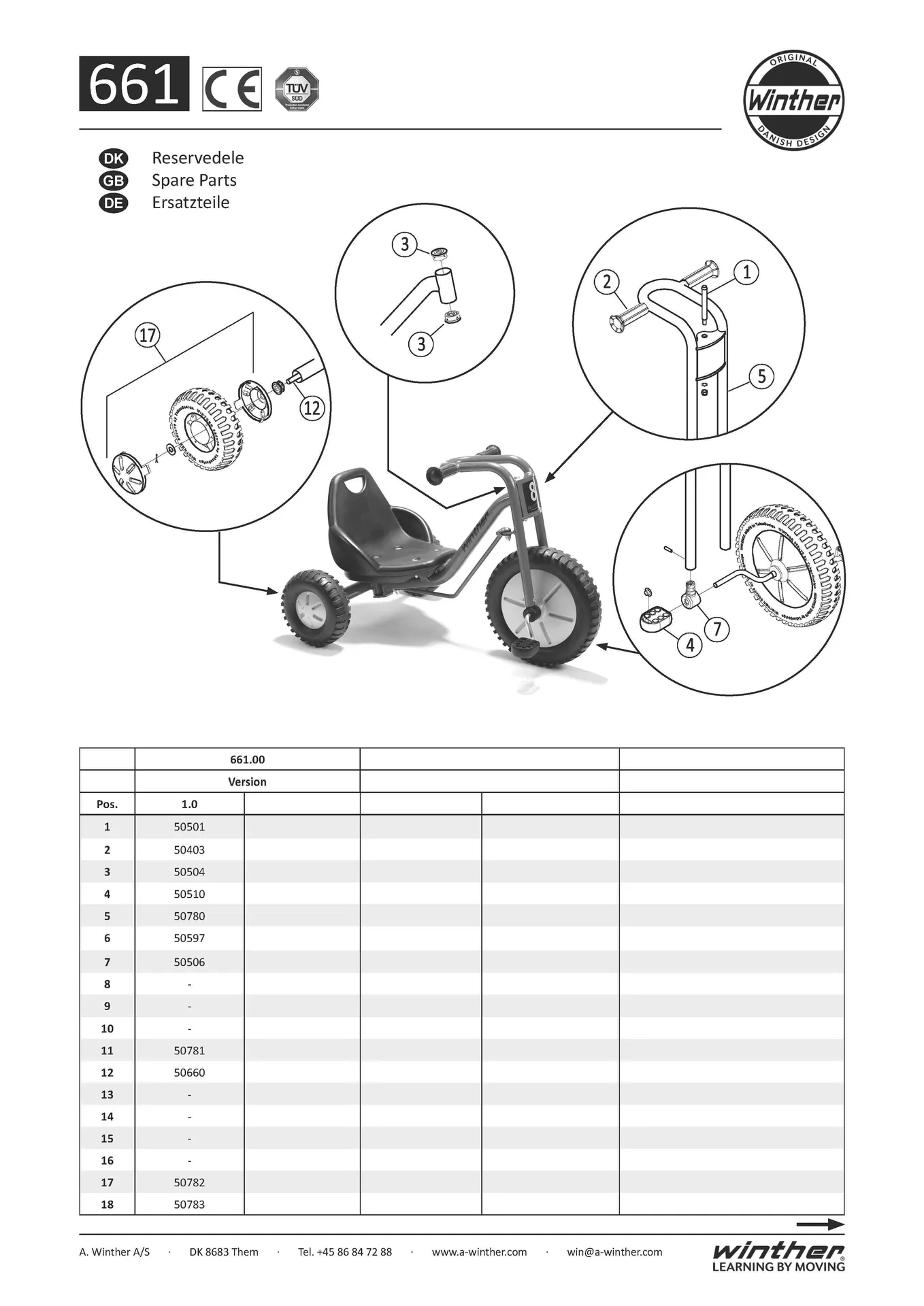 Explorer Zlalom Tricycle Large | Winther Zlalom Tricycle