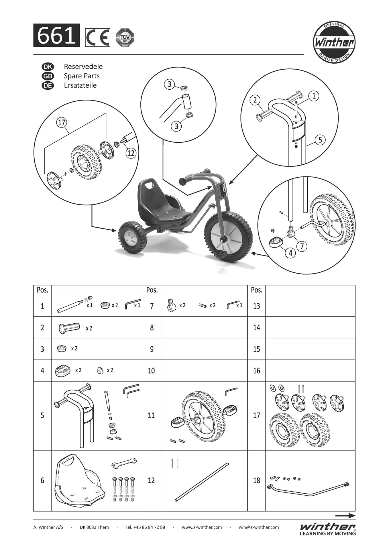 Explorer Zlalom Tricycle Large | Winther Zlalom Tricycle