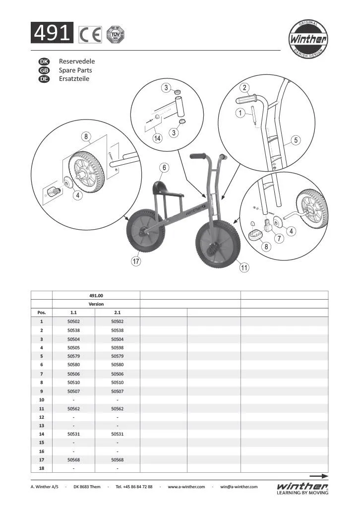 Winther Lernfahrrad groß