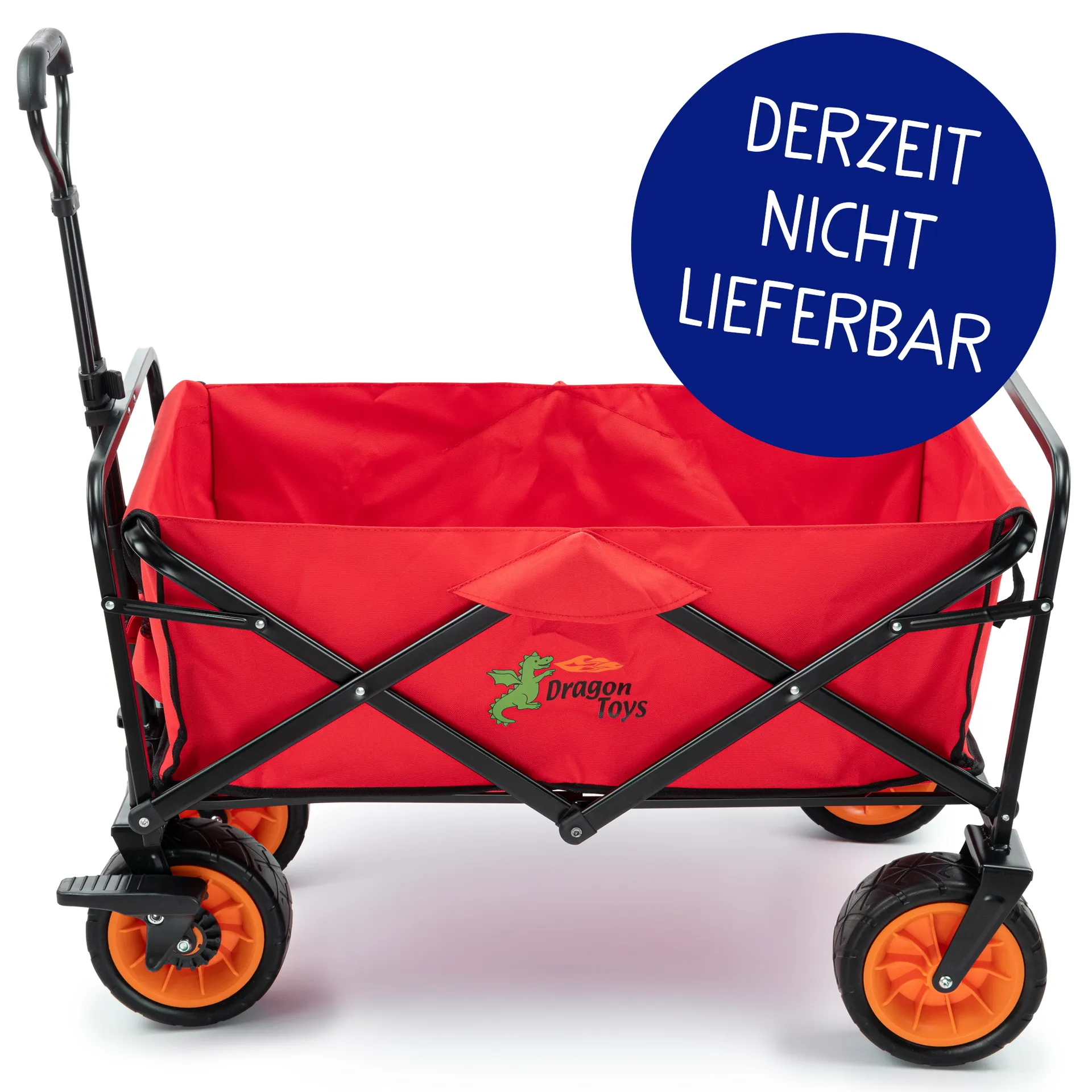 Faltbollerwagen mit Bremse | Bollerwagen faltbar | Dragon Toys