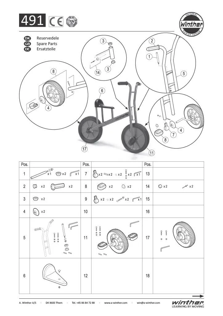 Winther Lernfahrrad groß