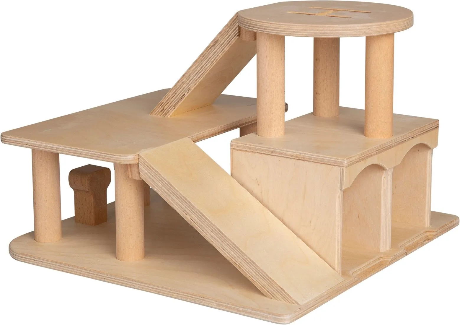 Garage mit Hubschrauberlandeplatz  | Parkhaus Holz | Dragon Toys_30660_