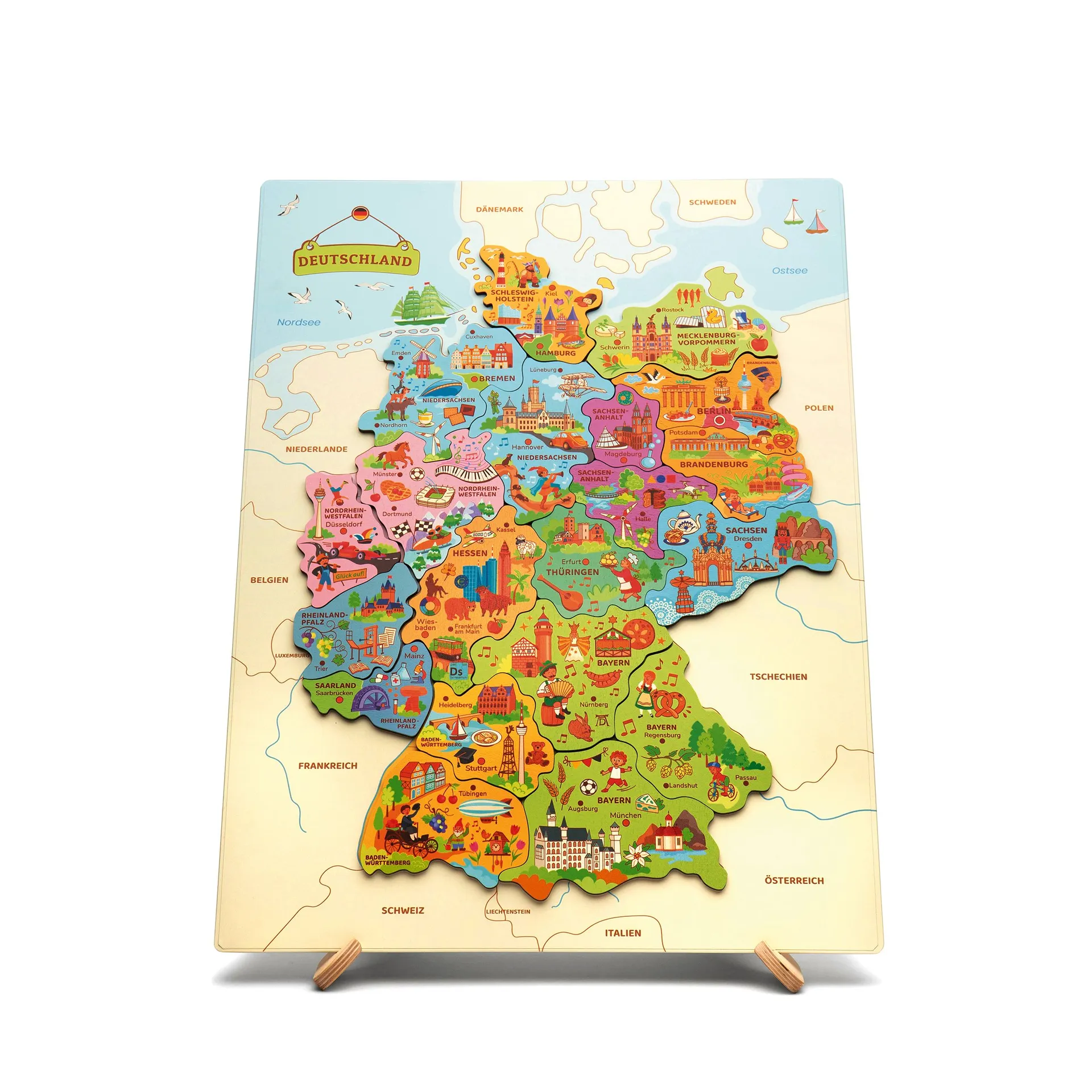 Deutschland Karte Magnetpuzzle