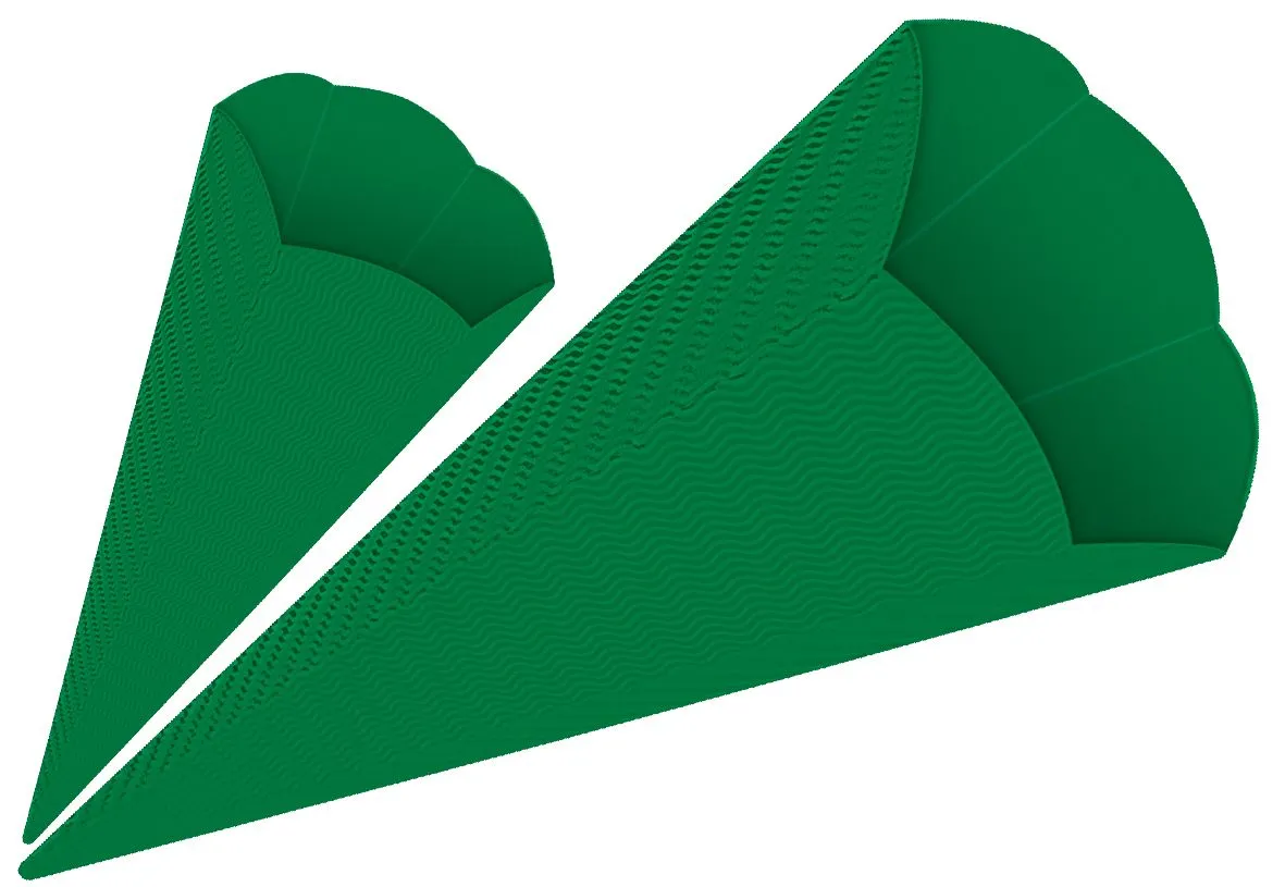 3D-Colorwellpappe-Schultüten, 5 Stück | Schultüten Rohling | Dragon Toys_U98400-55_