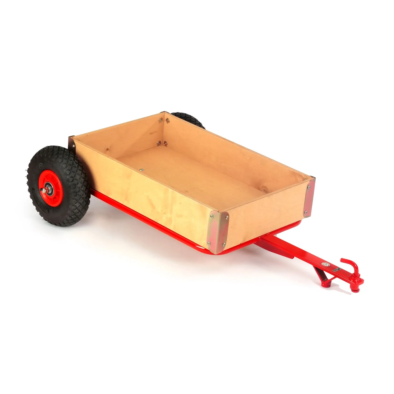 R6273_1 Anhänger groß mit Box und Ballonreifen | ROSE Anhänger