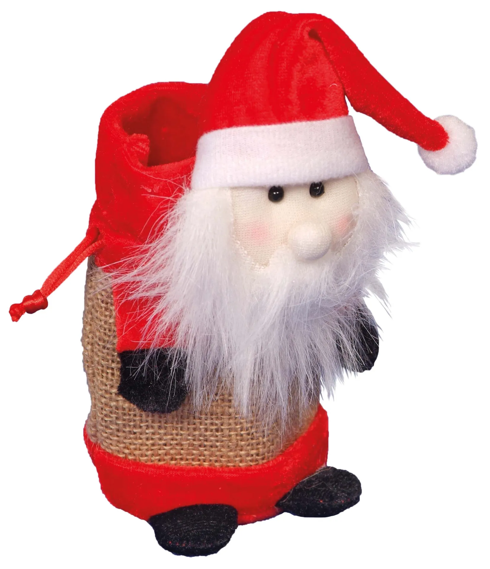 Jute Santa Claus | Weihnachtsbeutel | Dragon Toys_70009_