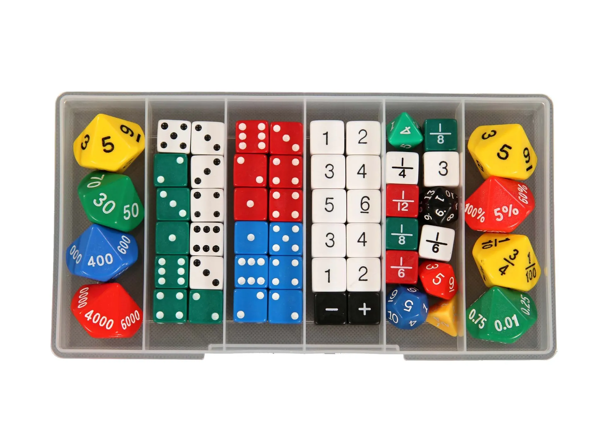 Würfelset "Schule" 56tlg | Würfelkoffer | Dragon Toys_35130_