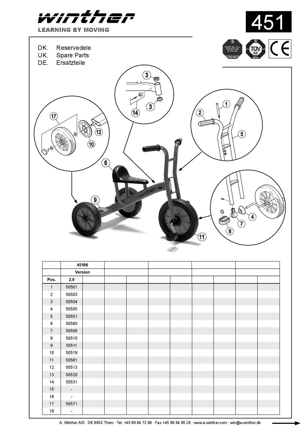 Winther Dreirad mittel