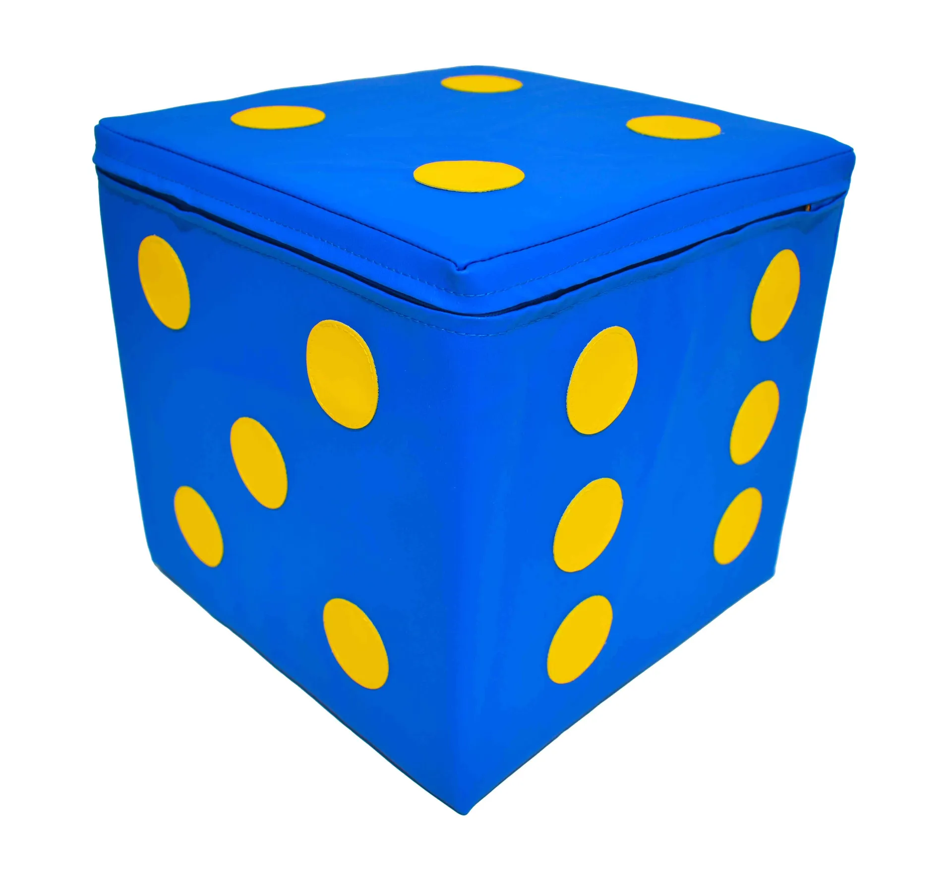 04041-blau_5 Würfel - Spielen & Lernen | Schaumstoffwürfel | Dragon Toys