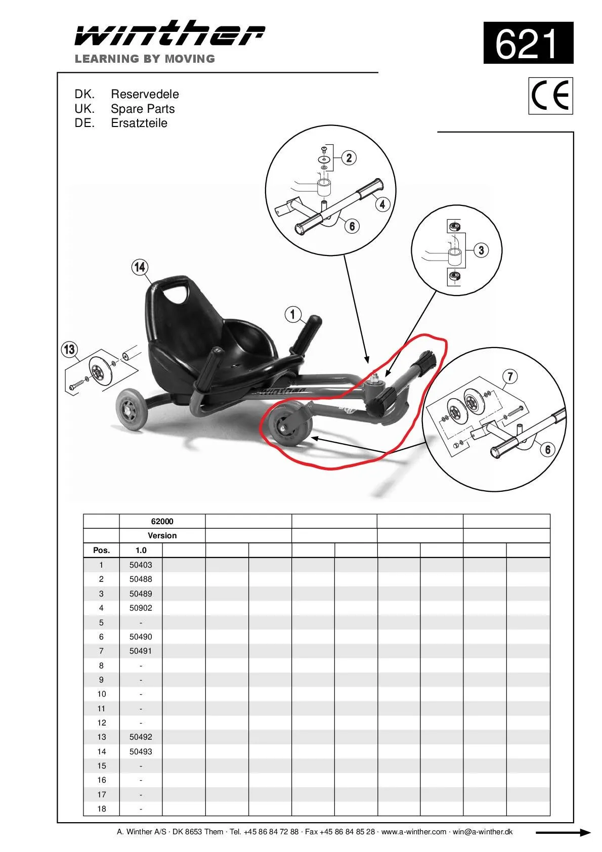 8500621-002 Winther Challenge Foot Twister groß
