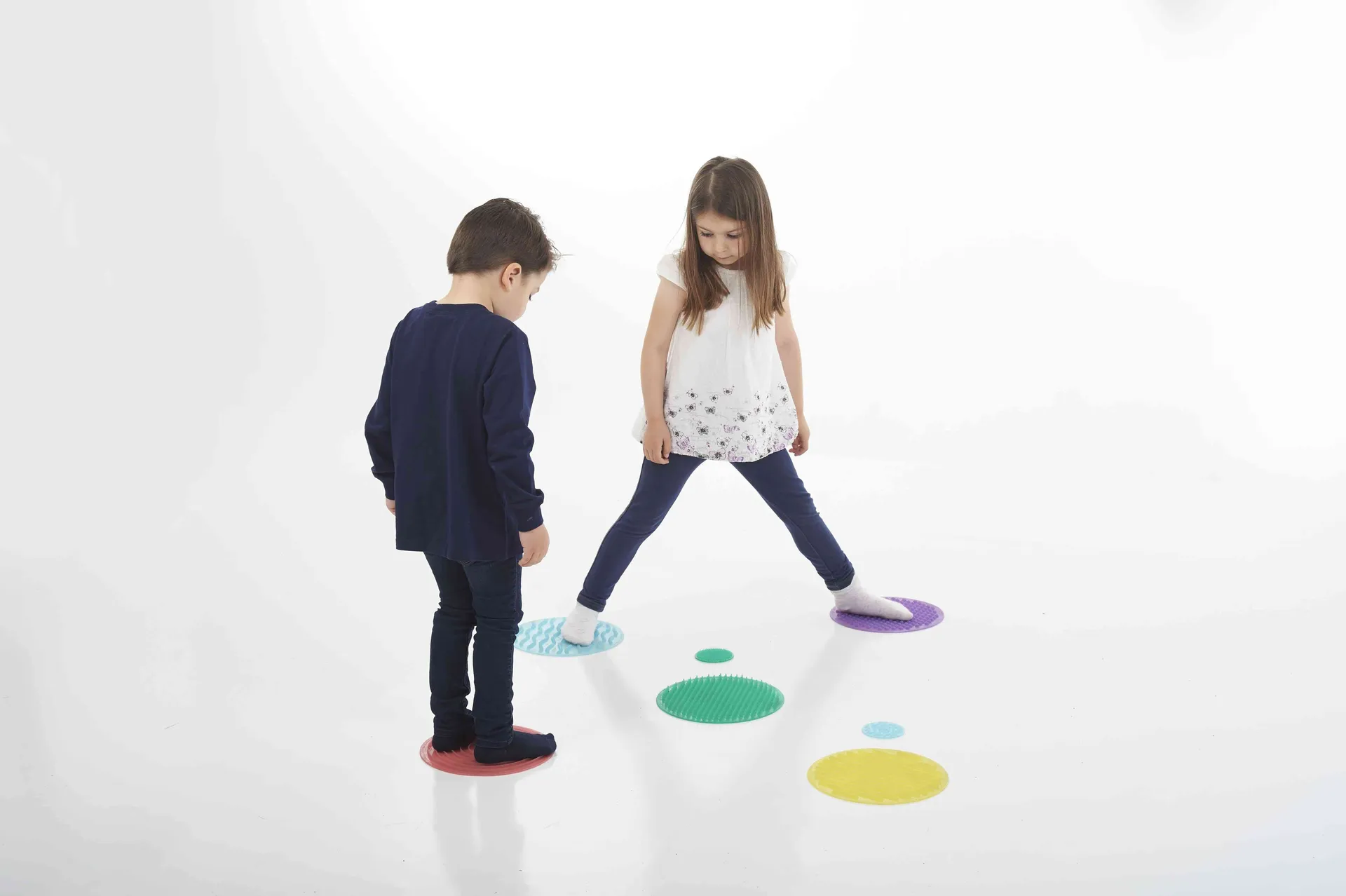 55069_3 Sinneskreise 10er Set | Sensorikmatten | Dragon Toys