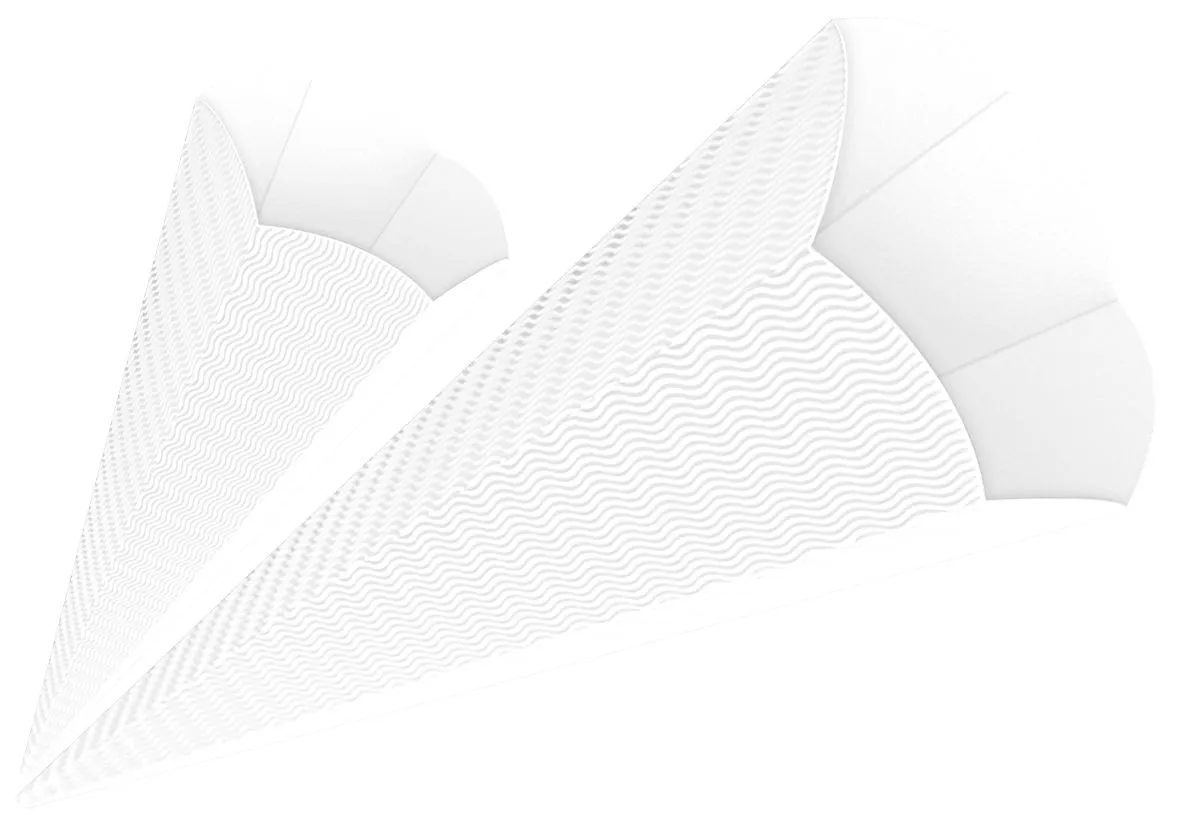 3D-Colorwellpappe-Schultüten, 5 Stück | Schultüten Rohling | Dragon Toys_U98400-00_