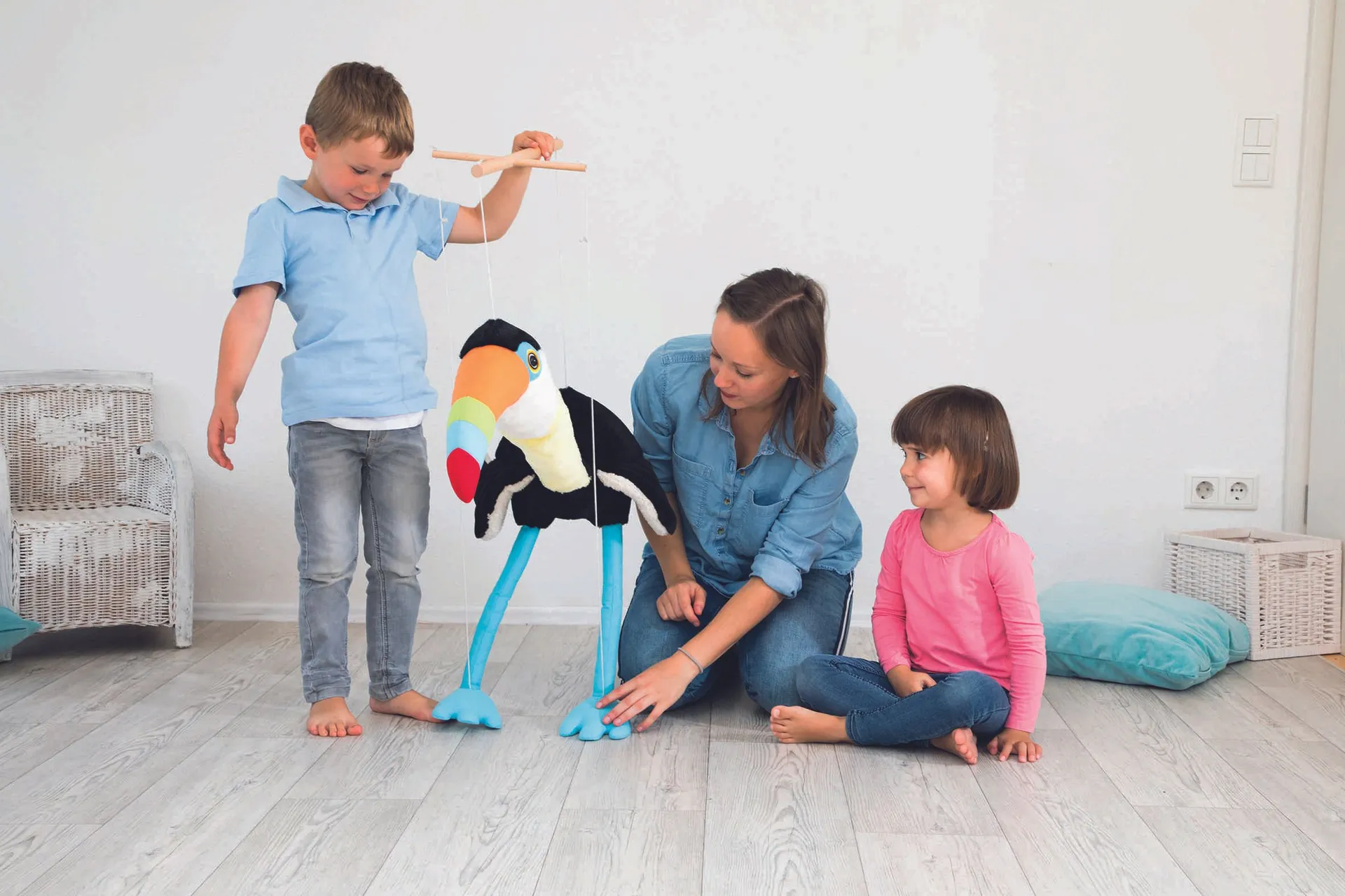 39370_2 Handmarionette "Tukan Toni" | Marionette Vogel | Dragon Toys