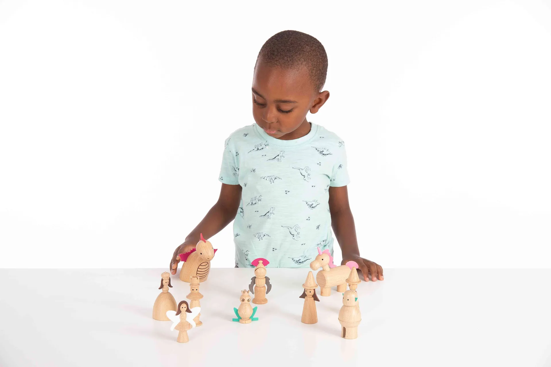 30345_1 Zauberwald aus Holz | Märchenfiguren Holz | Dragon Toys