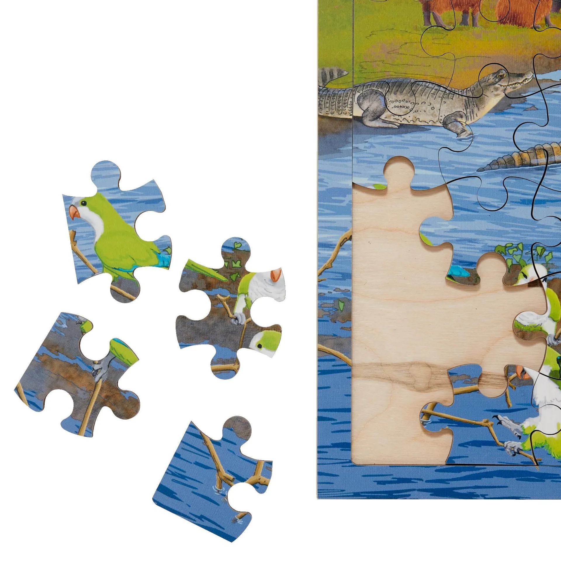 Virtuelles Puzzle "Lebensräume" | Puzzle Tiere | Dragon Toys_30204-02_