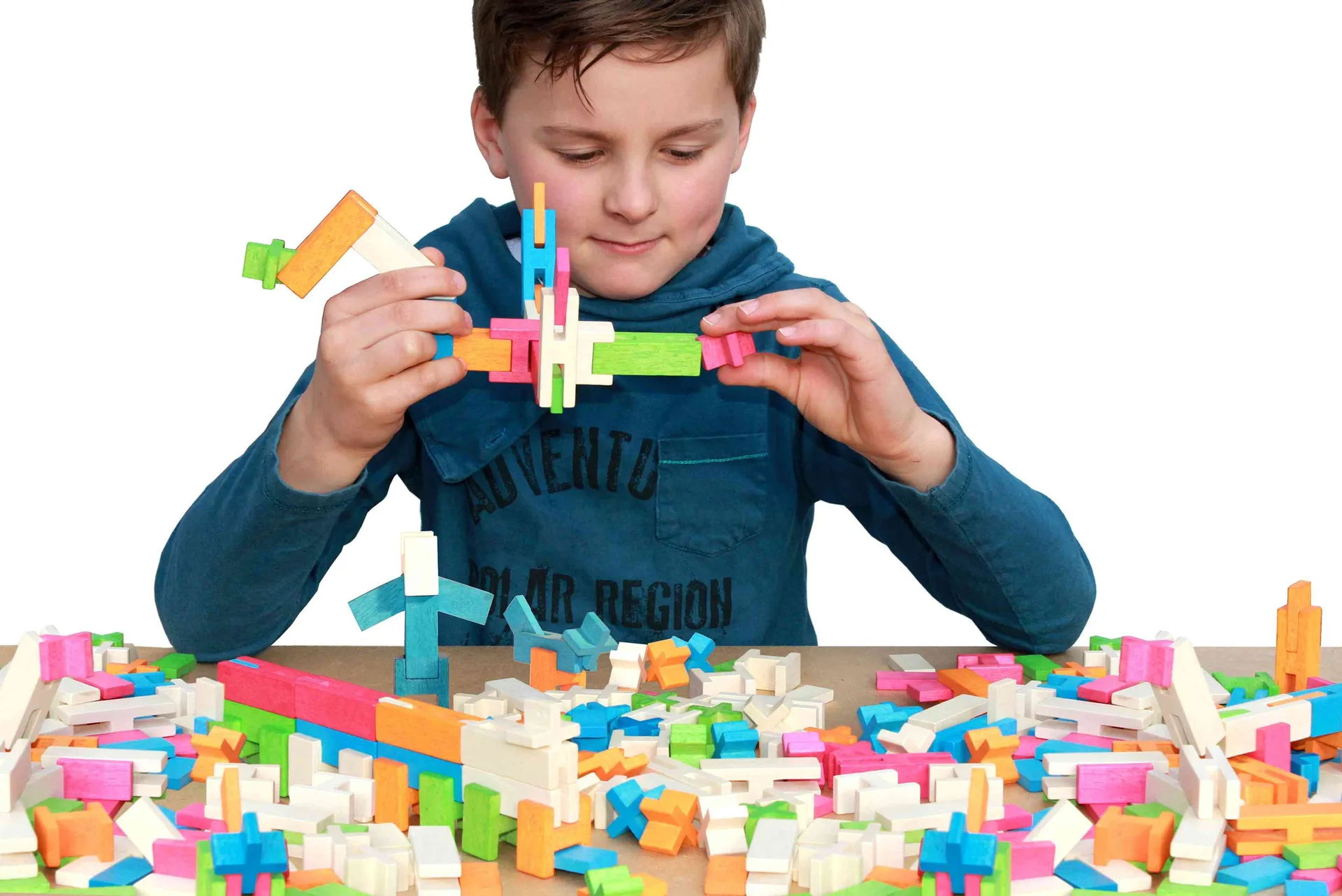 Steckholzbausteine | Steckbausteine Holz | Dragon Toys_30145_