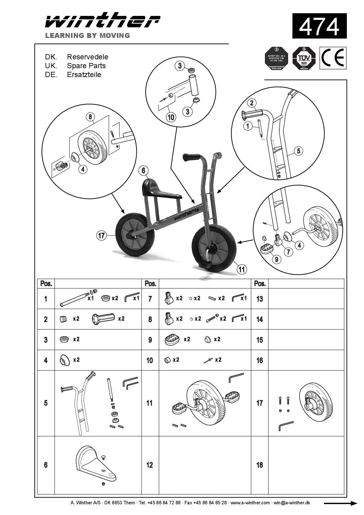 8900474-001 Winther Lernfahrrad