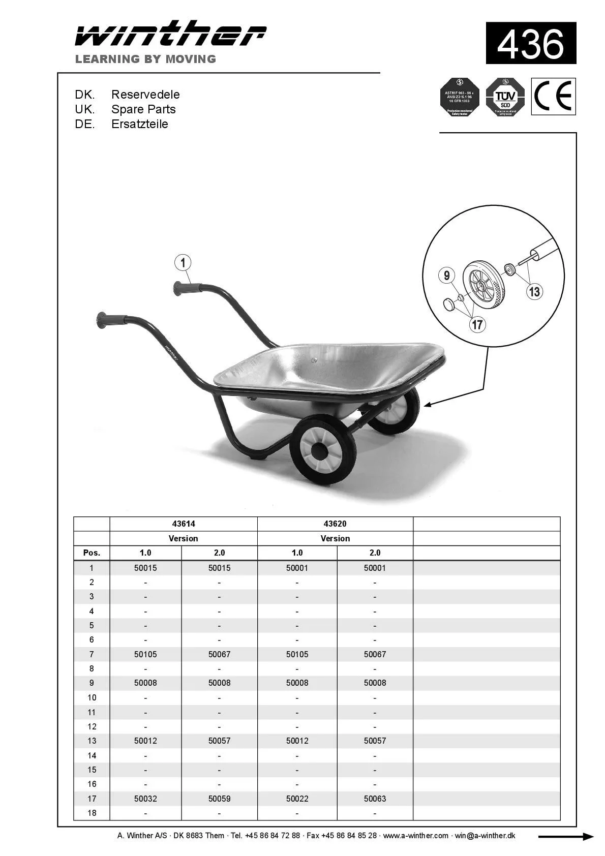 8600436-002 MINI Schubkarre | Winther Schubkarre