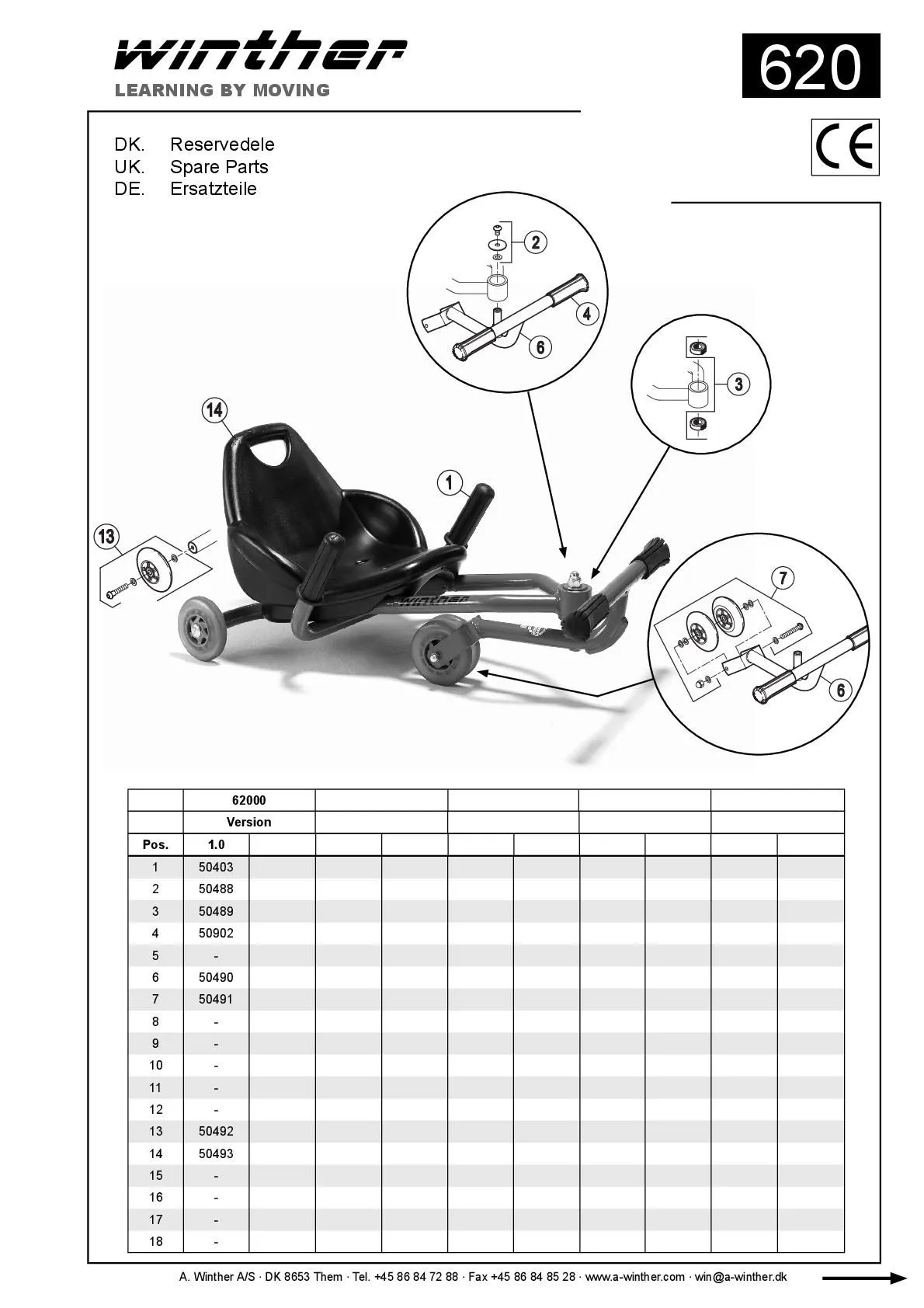 8500620-002 Winther Challenge Foot Twister