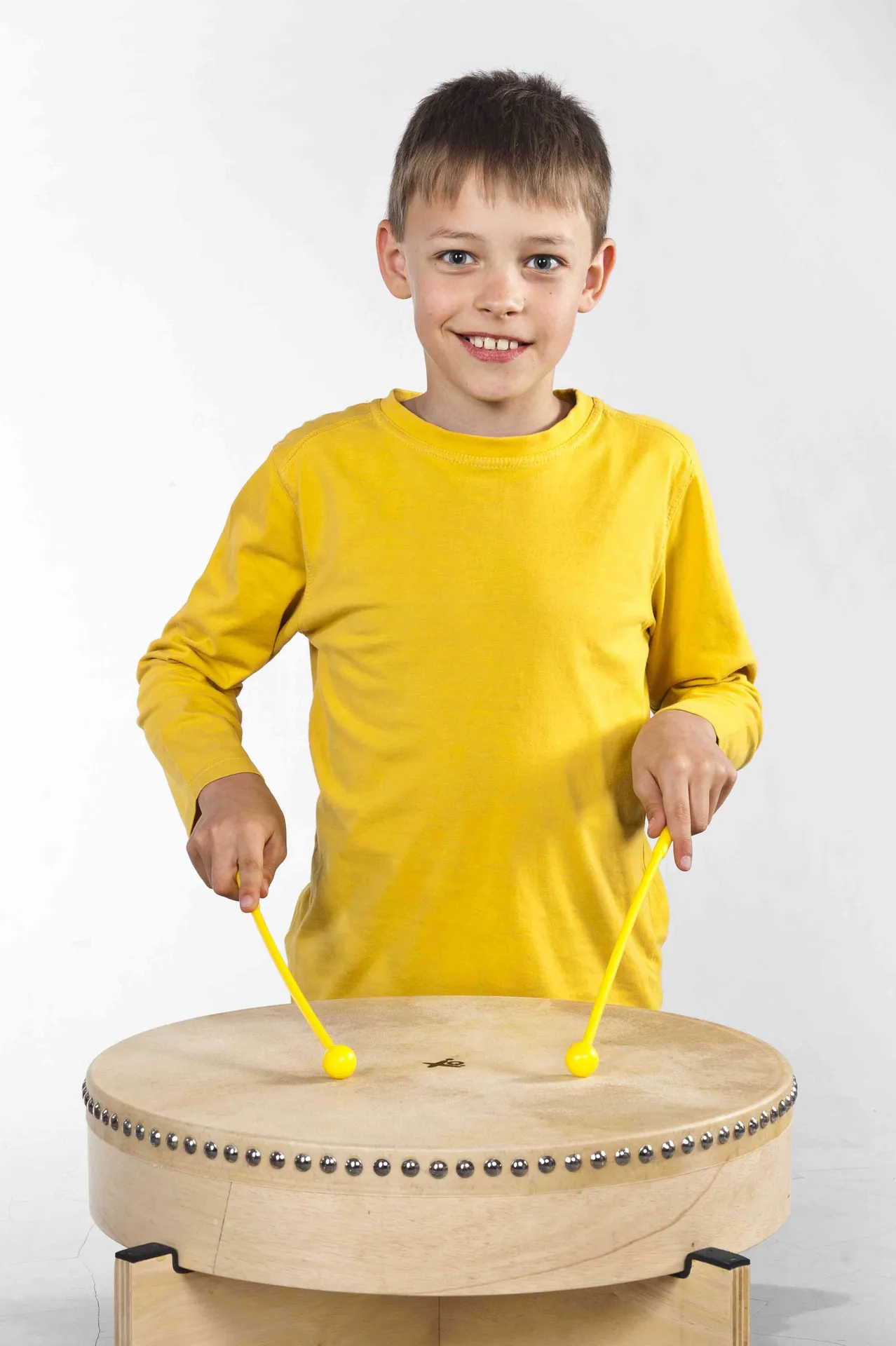 40238_6 Multi Drum mit Holzständer | Rahmentrommel | Dragon Toys