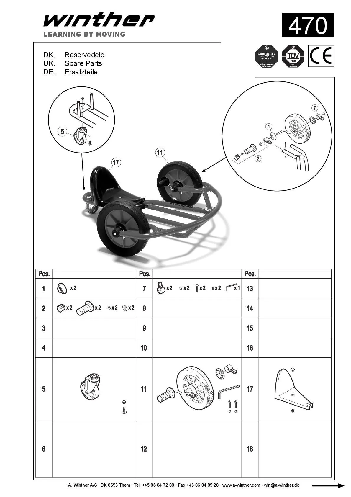 8900470-001 Winther Swingcart groß