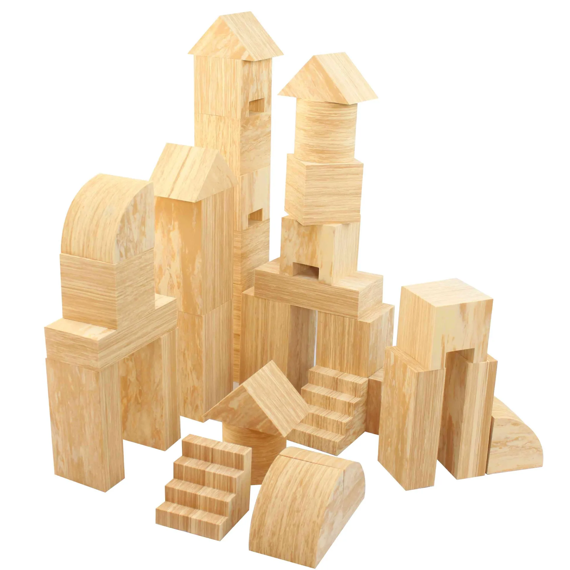 Softholzbausteine-Set groß, 68 Teile | Softbausteine | Dragon Toys_04800_