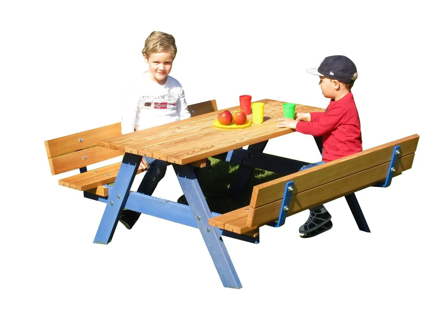 Kinder-Picknicksitzgruppe mit Rückenlehne | Kinder-Picknicktisch | Dragon Toys_65151_