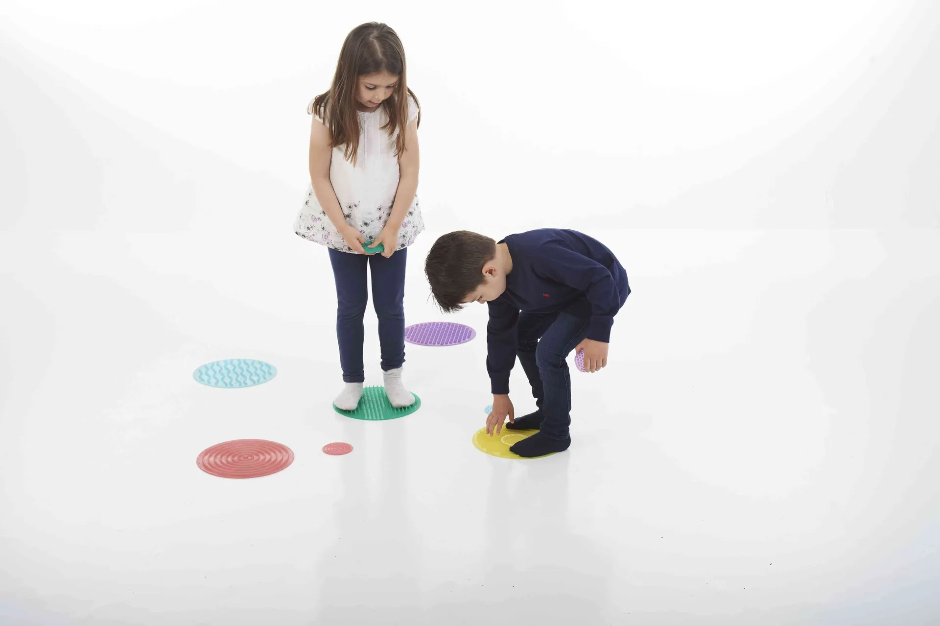 55069_1 Sinneskreise 10er Set | Sensorikmatten | Dragon Toys