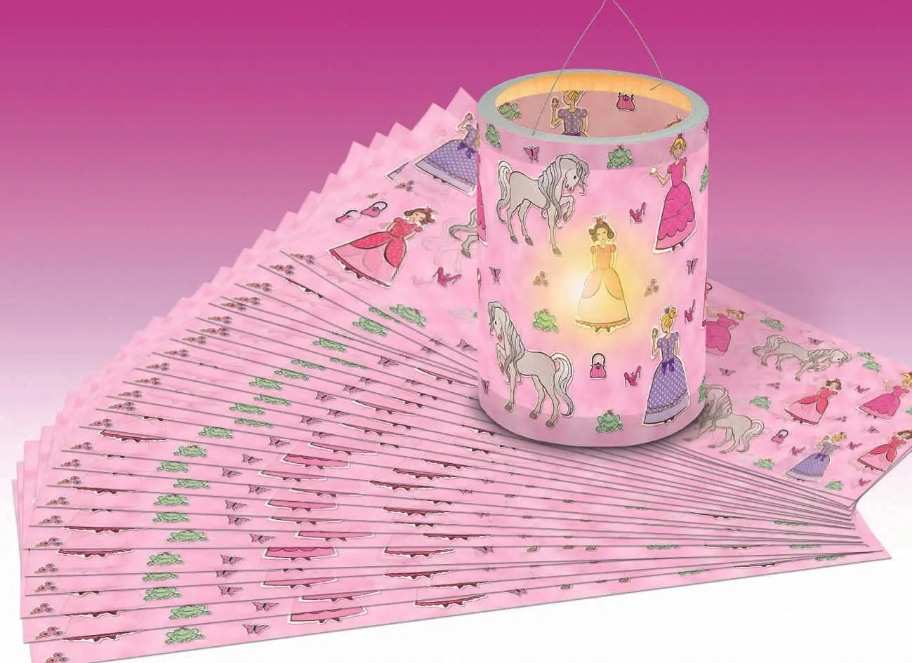 Prinzessintransparentpapier, 25 Bögen | Laternen Transparentpapier | Dragon Toys_U1793 00 00_