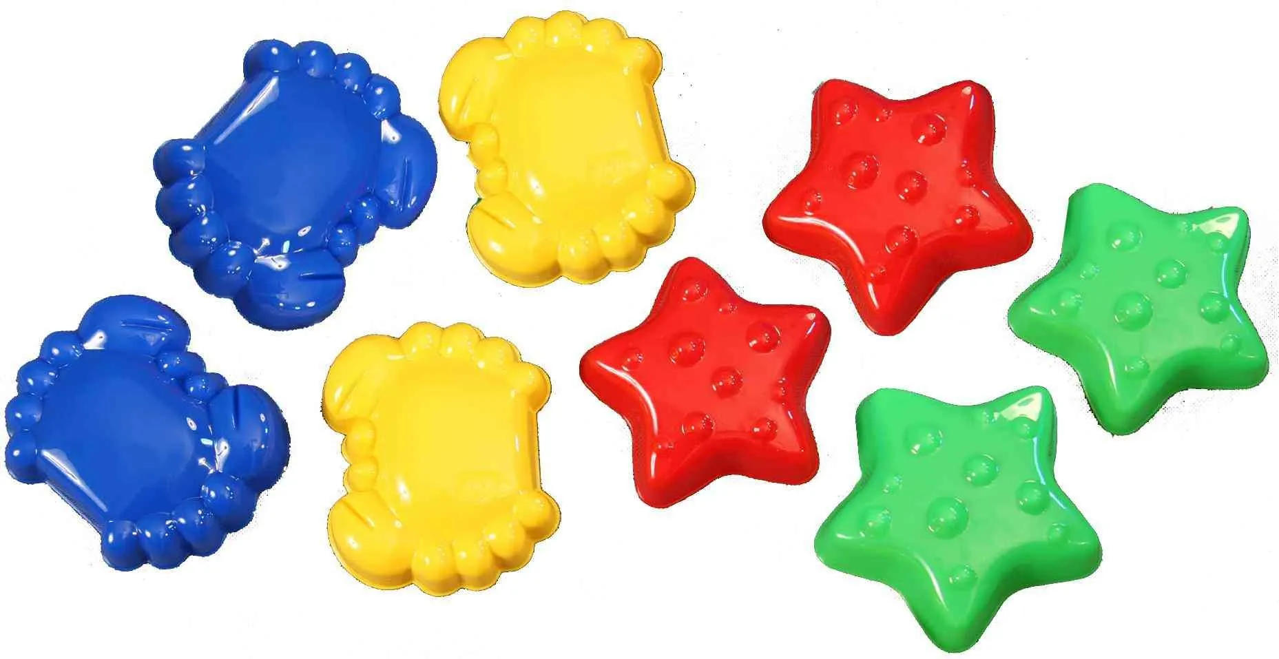 Sandform-Set "Sternchen und Krebs" 8-tlg. | Sandförmchen | Dragon Toys_21016_