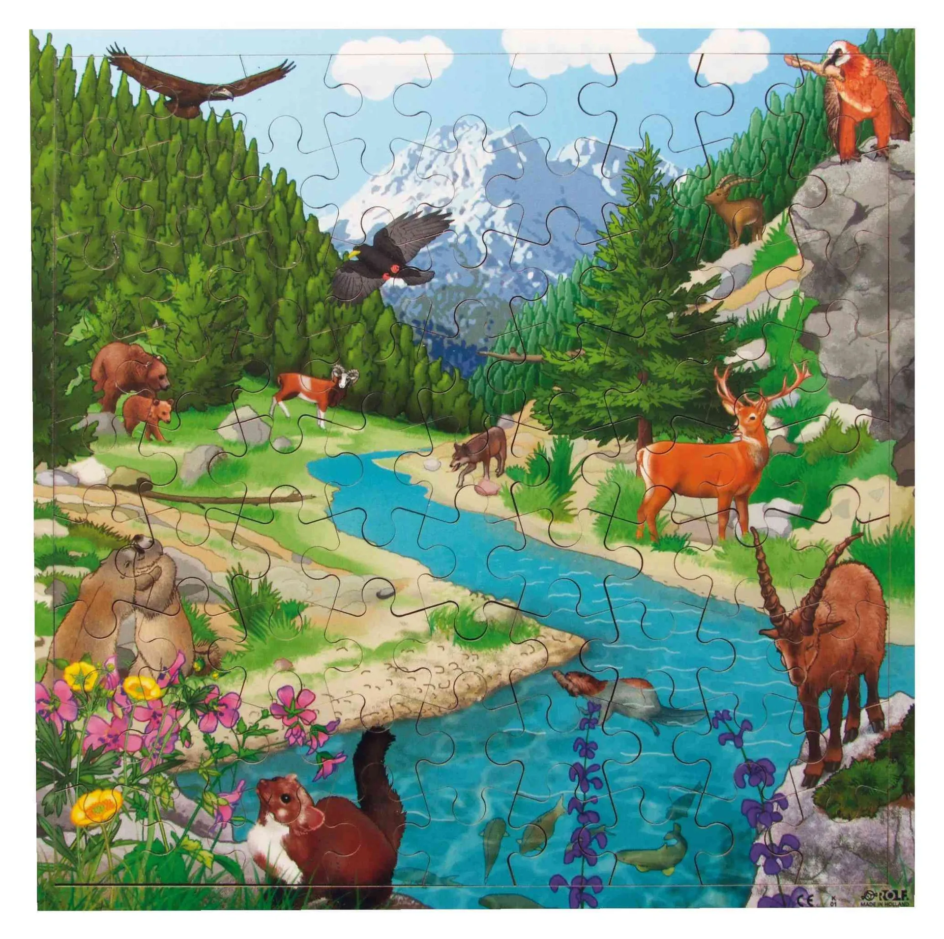 Virtuelles Puzzle "Lebensräume" | Puzzle Tiere | Dragon Toys