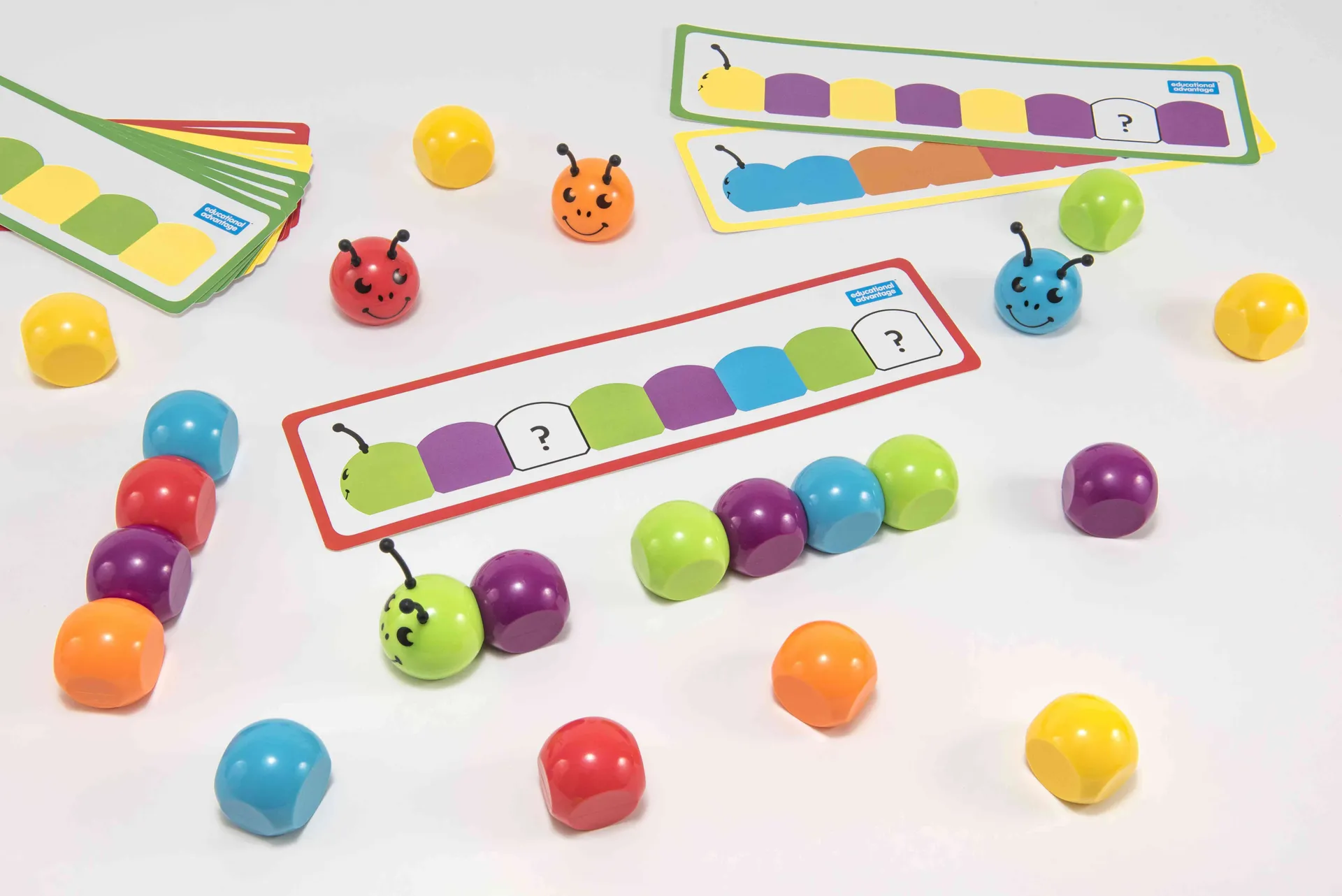 30232_3 Regenbogen-Raupen, magnetisch | Magnetische Raupen | Dragon Toys