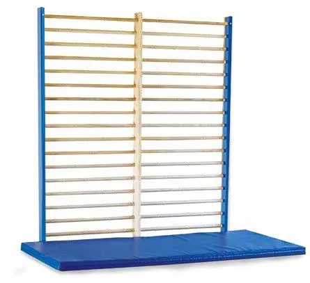Sprossenwand Doppelfeld blau 200 x 180 cm_ML-110014_