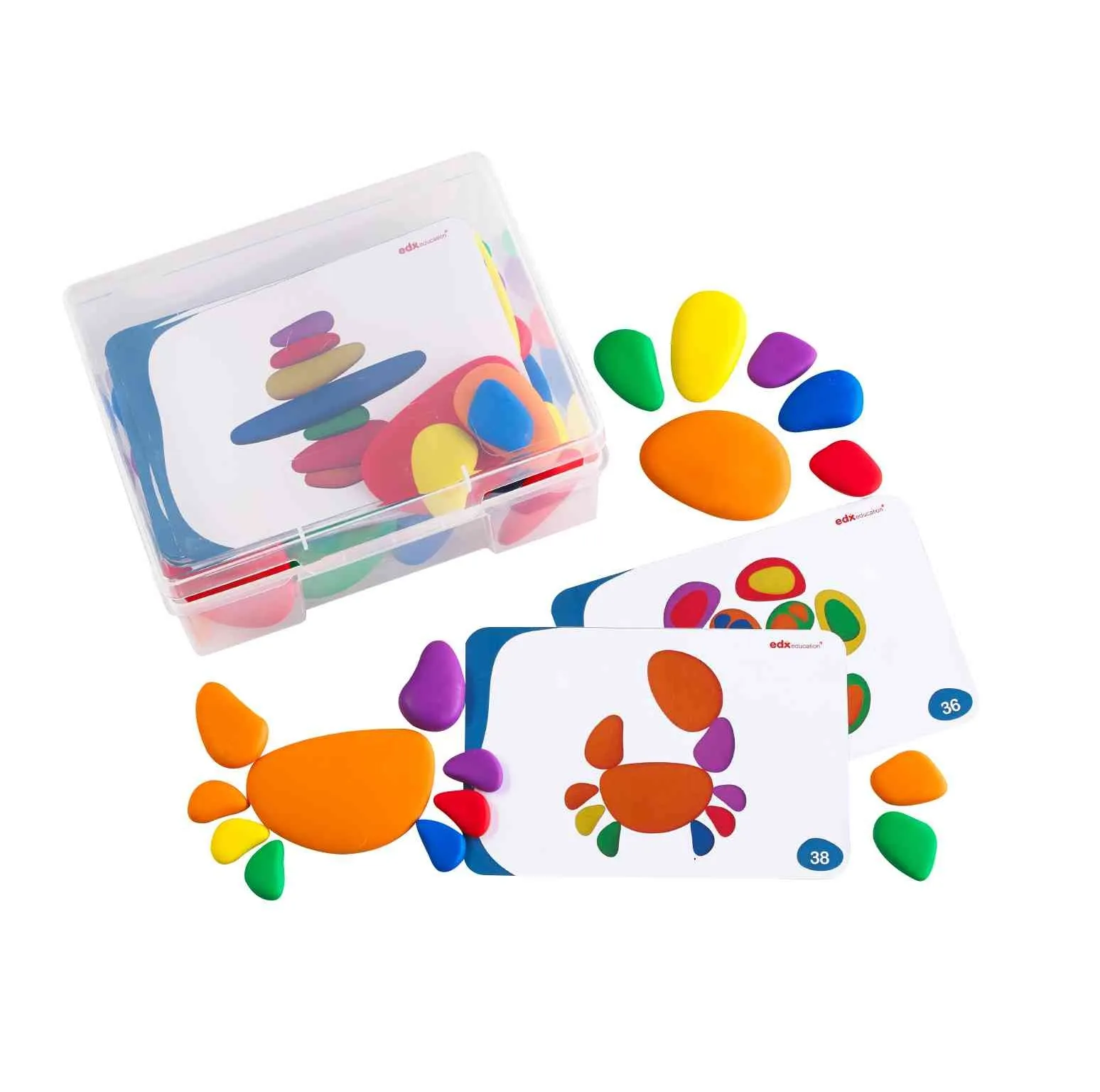 Regenbogensteine | Rainbow Pebbles | edx education_35113_