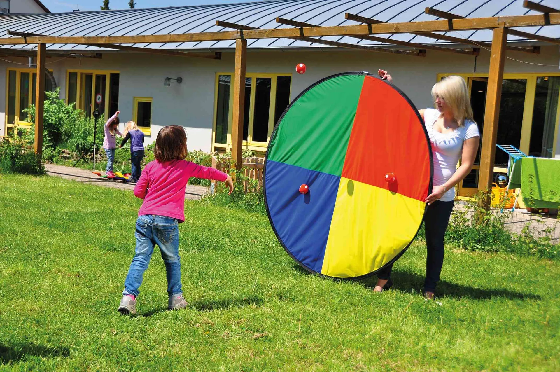 52400_1 Riesenwurfscheibe | Klett Zielscheibe XXL | Dragon Toys